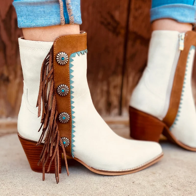 Gizelle Fringe Boots