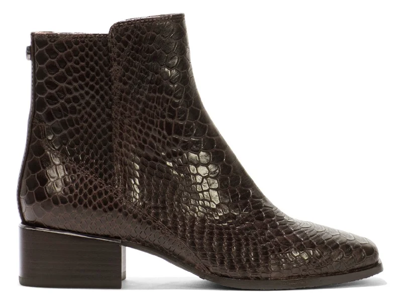 Donald Pliner Azia Bootie - DARK BROWN