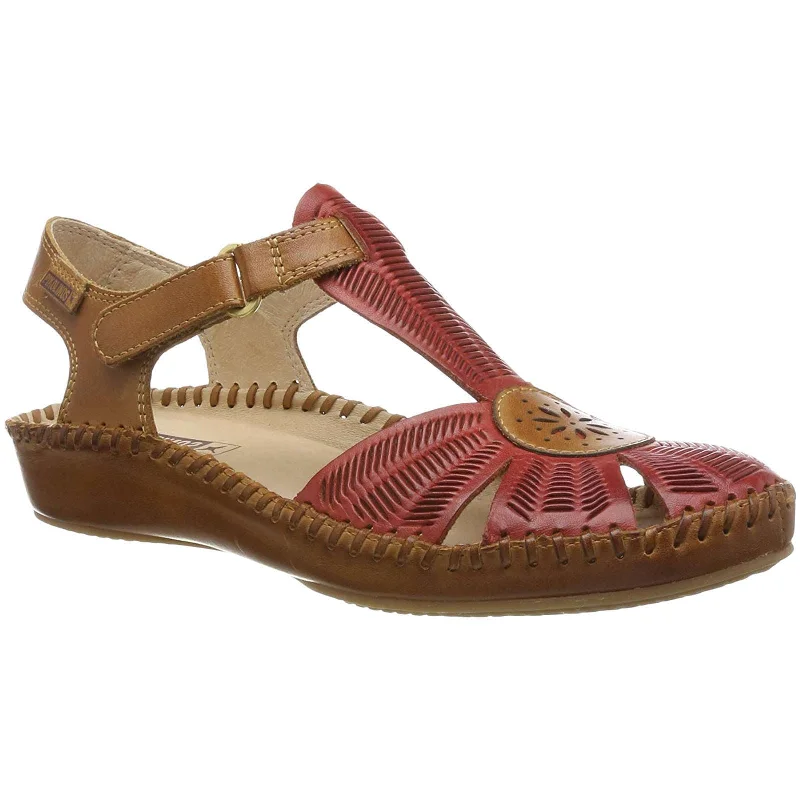 Puerto Vallarta Calfskin Leather Women's Ankle Strap Sandals