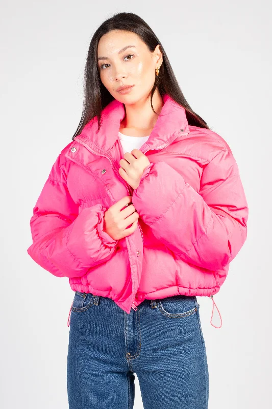 Lilia Oversized Cropped Puffer Jacket