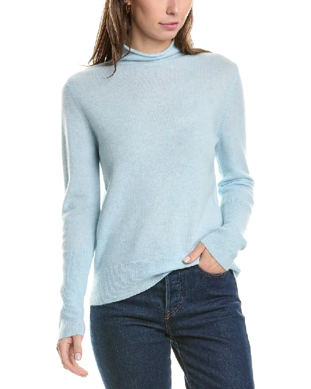 Forte Cashmere Fitted Funnel Cashmere Sweater