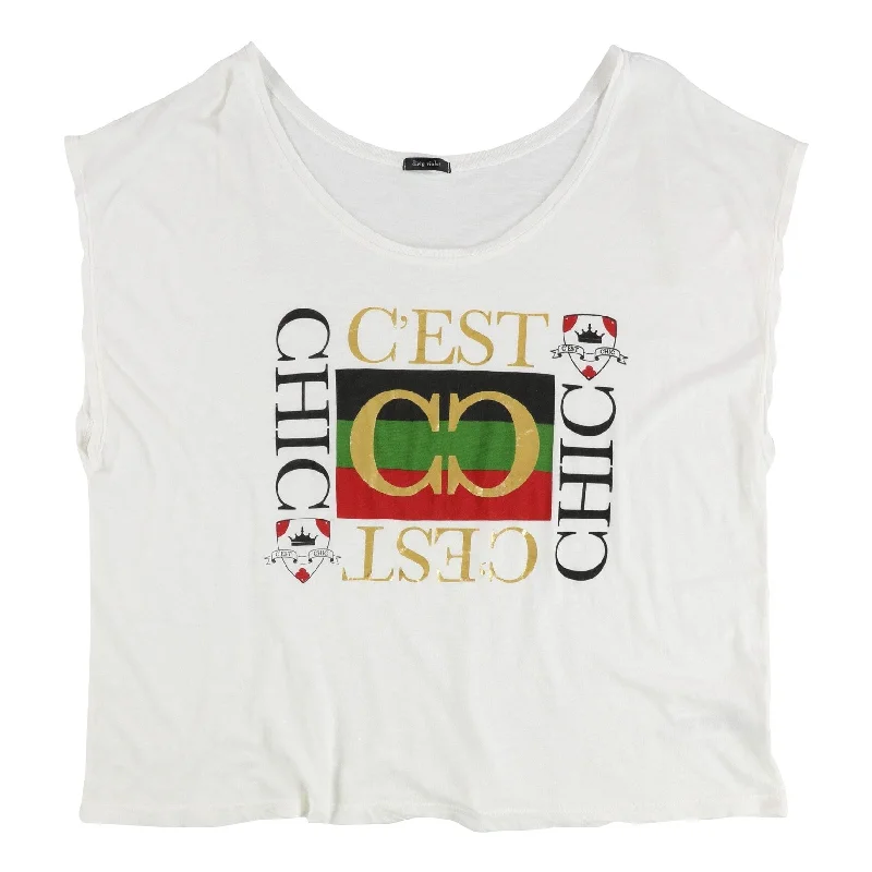 Dirty Violet Womens C'est Chic Graphic T-Shirt