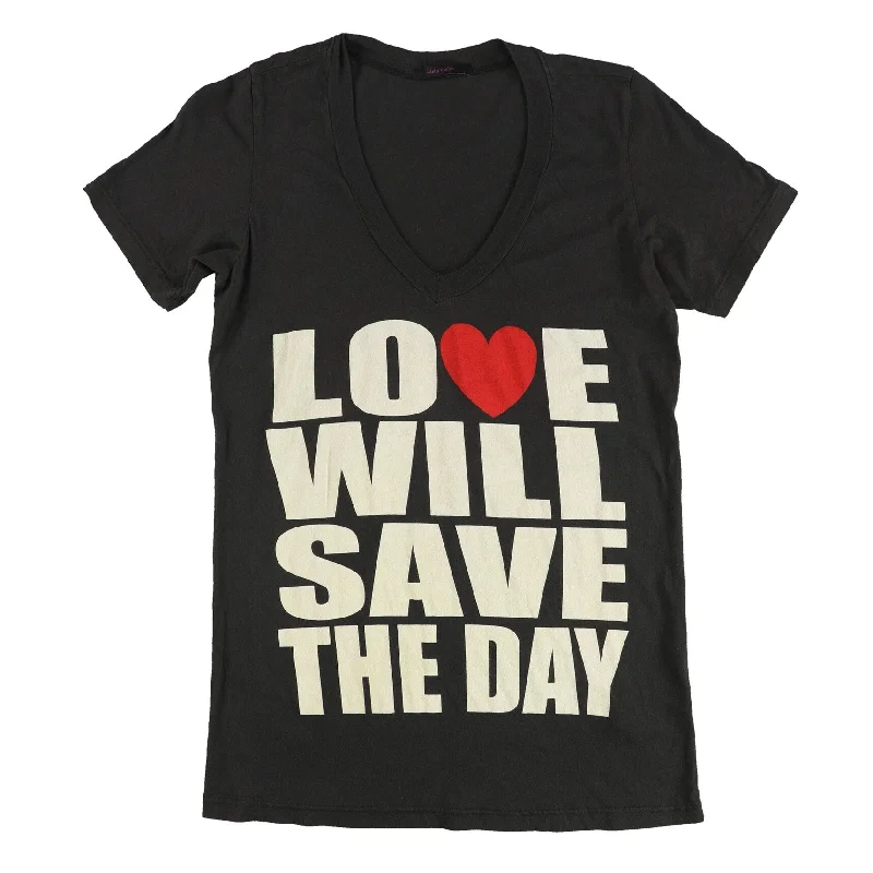 Dirty Violet Womens Love Will Graphic T-Shirt