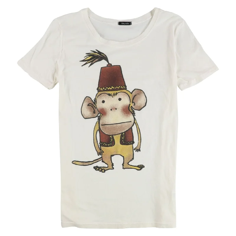 Dirty Violet Womens Monkey Graphic T-Shirt