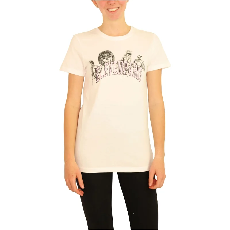 Elevenparis Womens Posing Skeletons Graphic T-Shirt