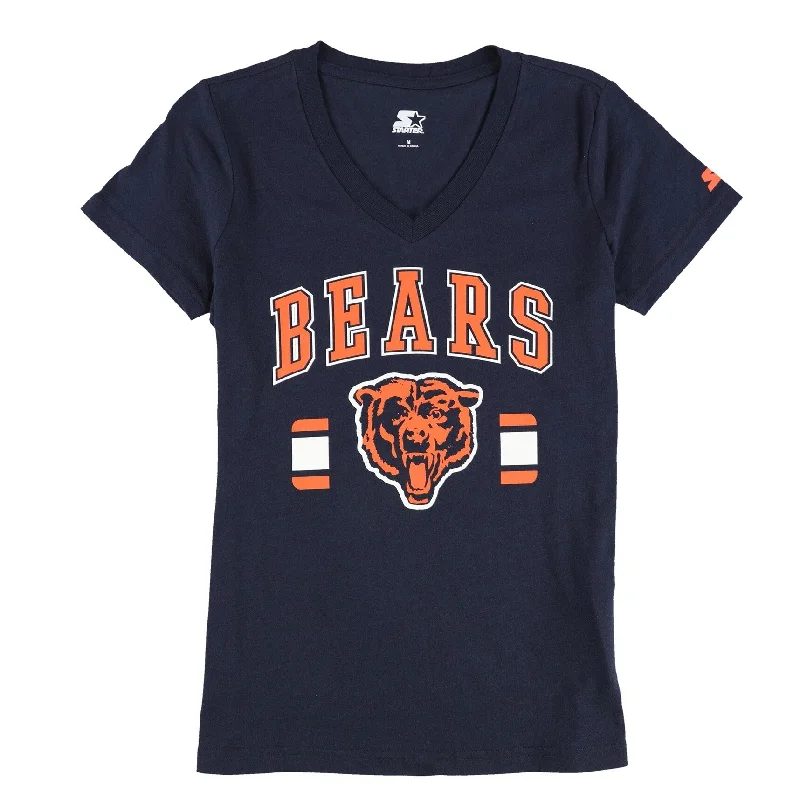 G-III Sports Womens Chicago Bears Graphic T-Shirt, Blue, Medium