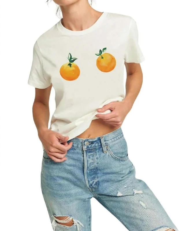 Oranges Graphic T-Shirt In White