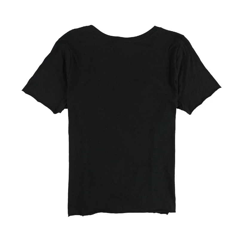 Project Social T Womens Solid Raw Hemline Basic T-Shirt