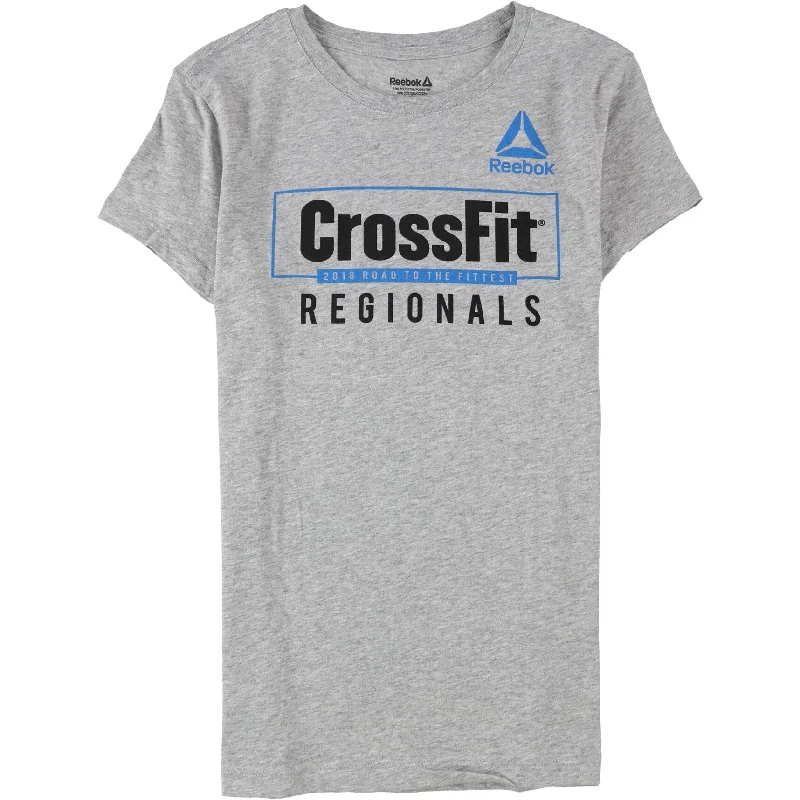 Reebok Womens CrossFit Regionals 2018 Graphic T-Shirt, Grey, X-Small