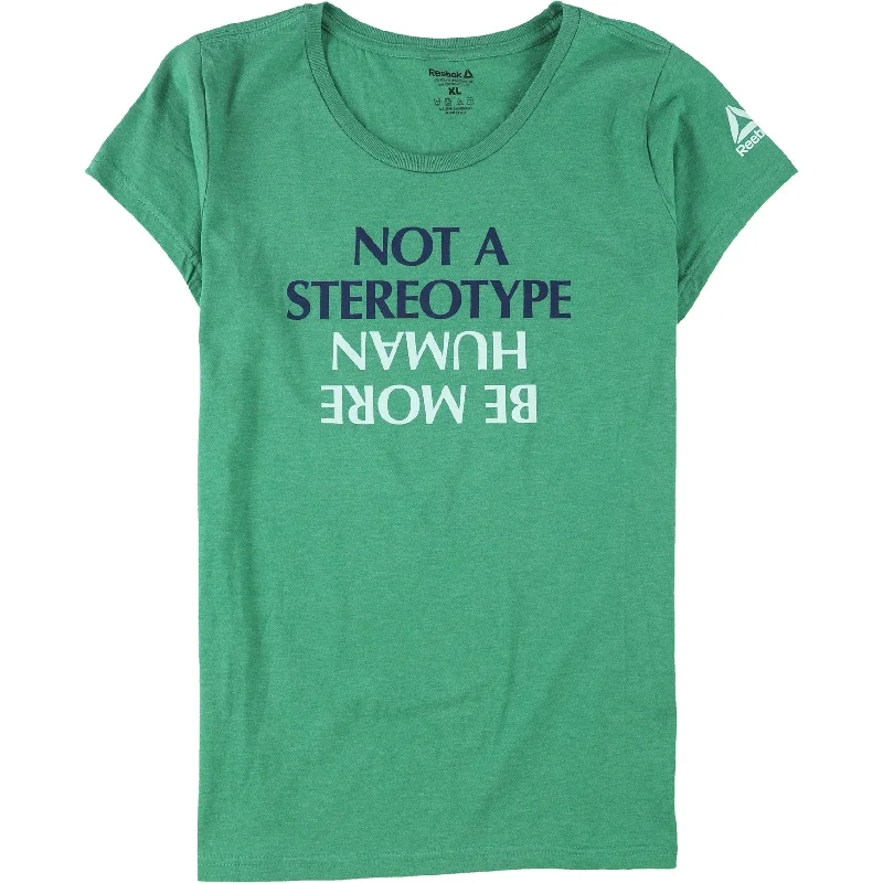 Reebok Womens Not A Stereotype/Be More Human Graphic T-Shirt