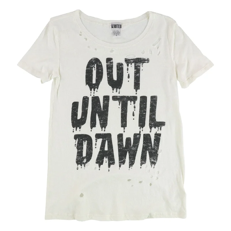 Scratch Womens Out Until Dawn Graphic T-Shirt