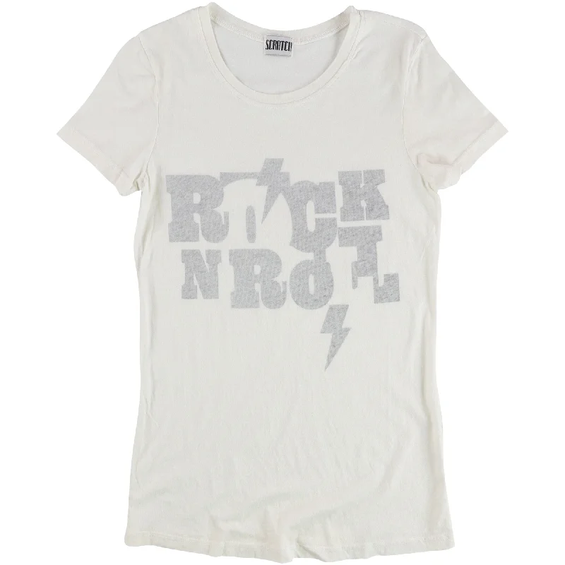 Scratch Womens Rock N Roll Graphic T-Shirt