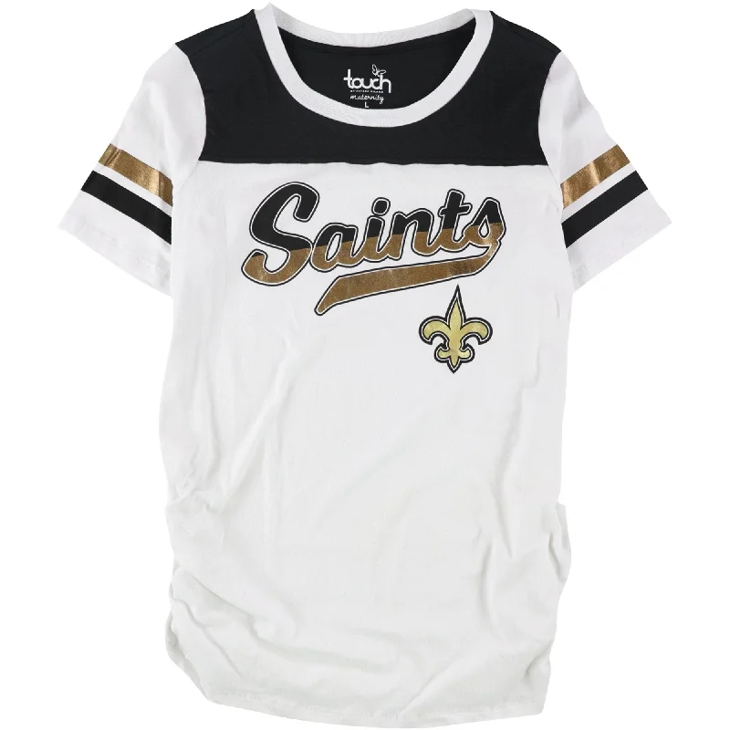 Touch Womens New Orleans Saints Graphic T-Shirt, White, Small