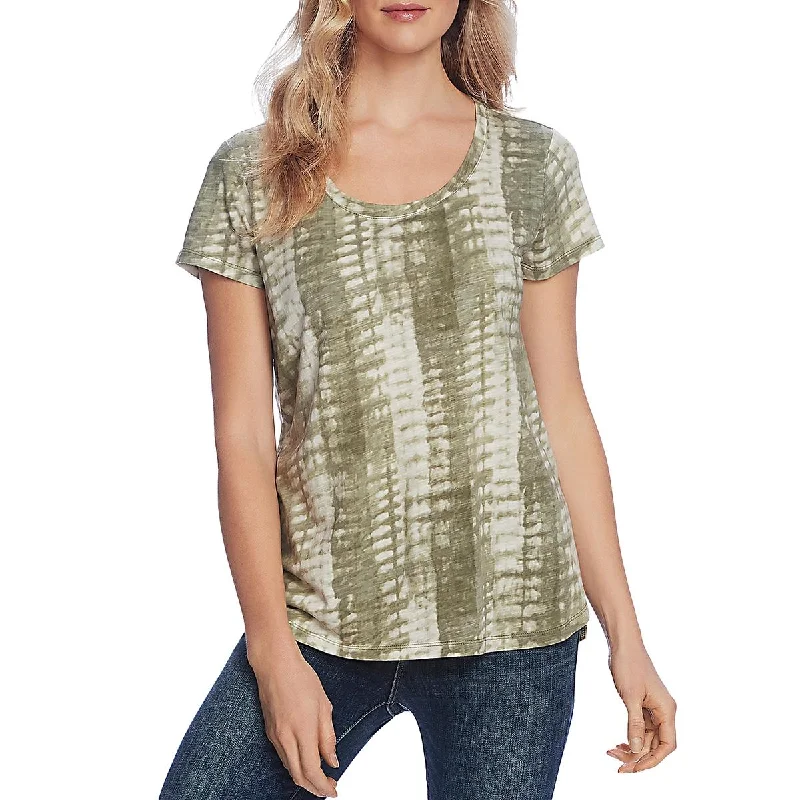 Womens Tie-Dye Scoop Neck T-Shirt