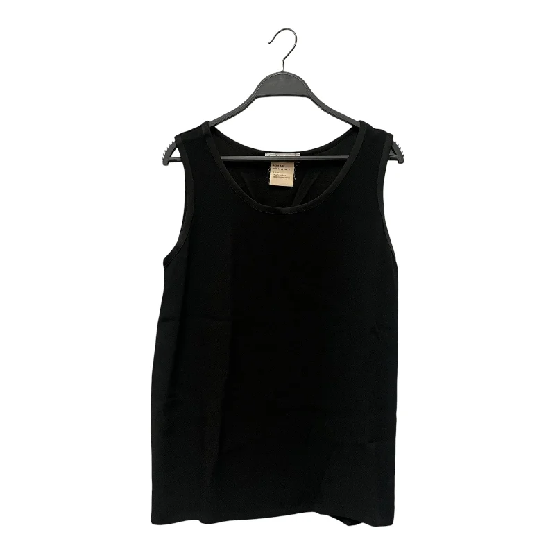 YVES SAINT LAURENT rive gauche/SL Blouse/L/Rayon/BLK/YSL Plain Tank