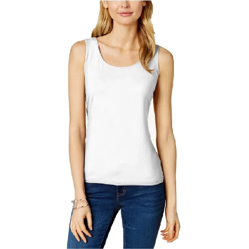 Charter Club Women's Sleeveless Tank Top White Size Extra Small - X-Small