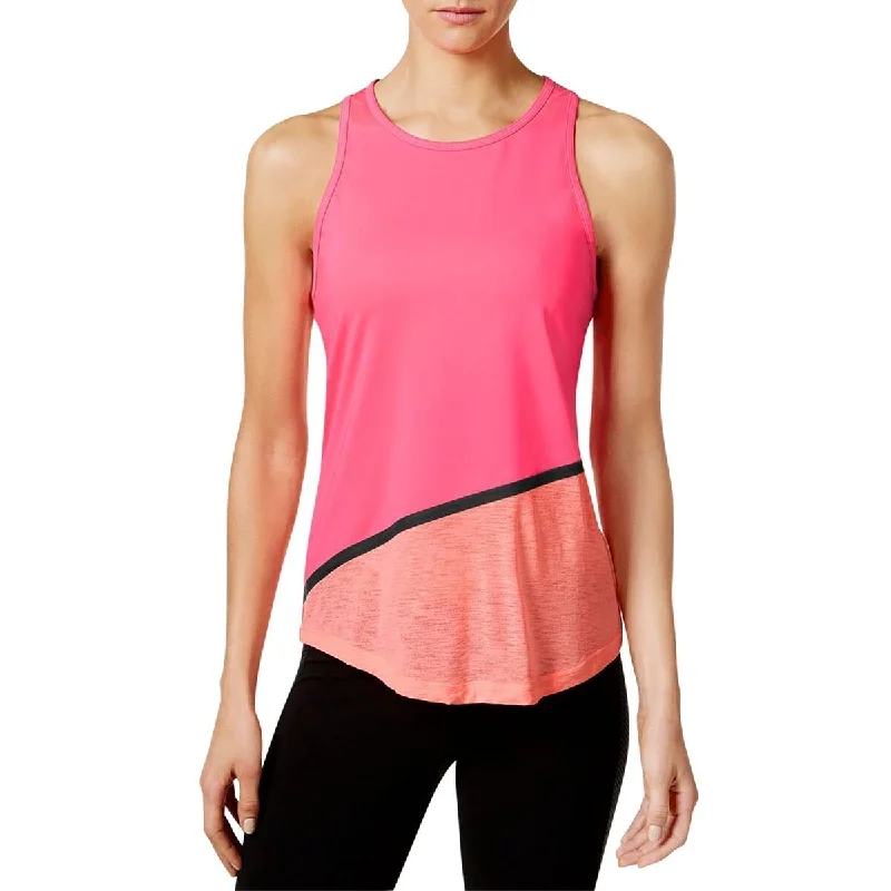 Ideology Women's Colorblock Fitness Tank Top Flashmode Size Large - Pink