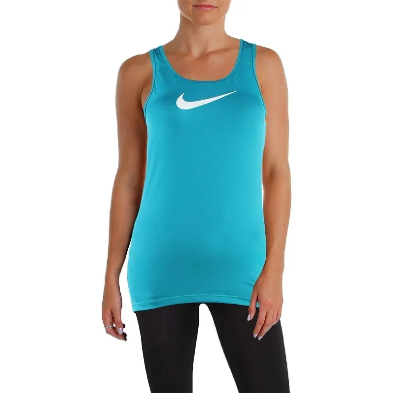 Nike Women's Pro Cool Tank Top BlusteryPure Platinum Size Extra Large - Blue - X-Large