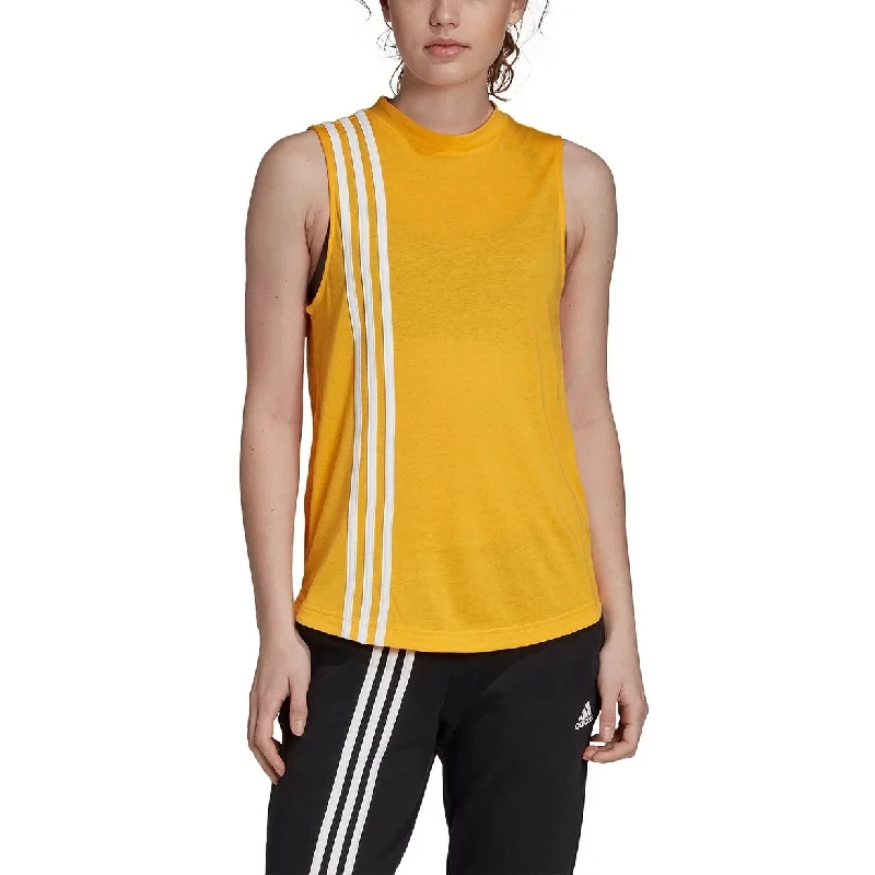 Adidas Women's Must Have 3 Stripes Tank Top Gold Size X-Large