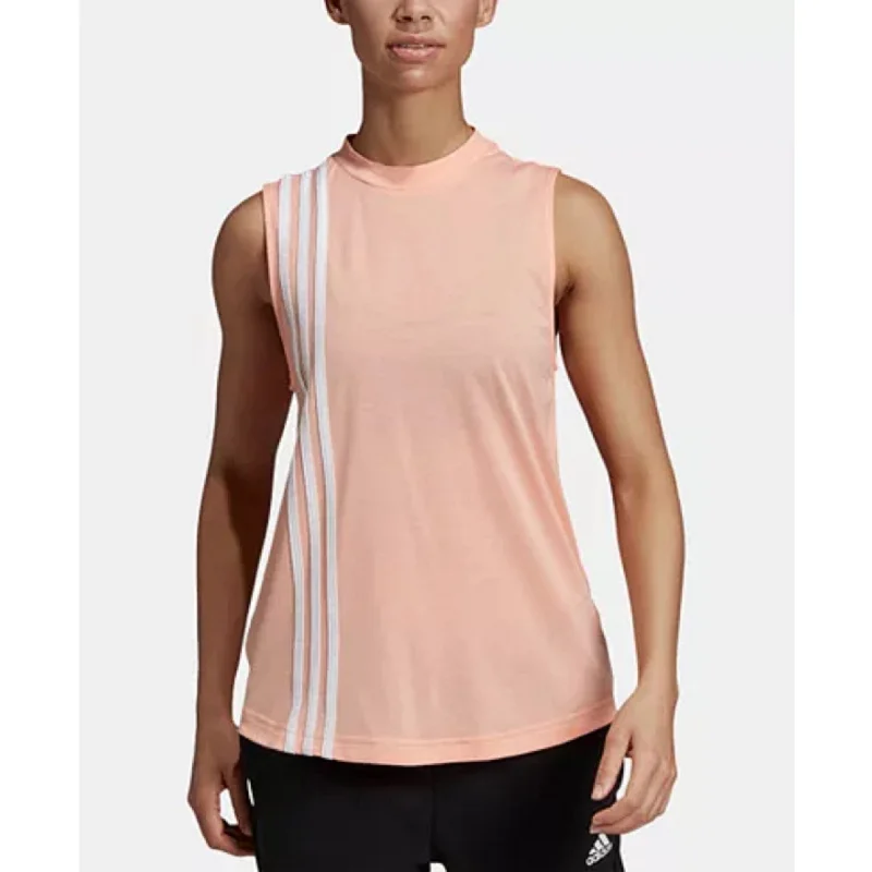 Adidas Women's Must Have 3-Stripes Tank Top Pink Size 2 Extra Small - XX-Small