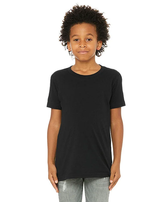 3001Y - Bella + Canvas Youth Jersey T-Shirt | Black