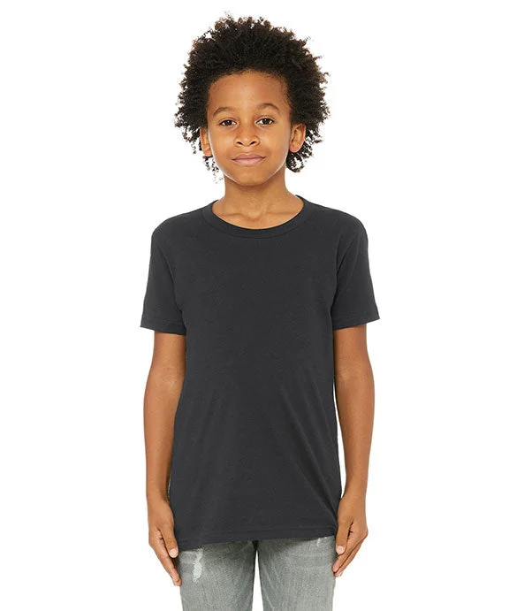 3001Y - Bella + Canvas Youth Jersey T-Shirt | Dark Grey