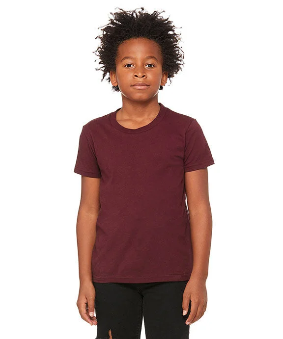 3001Y - Bella + Canvas Youth Jersey T-Shirt | Maroon