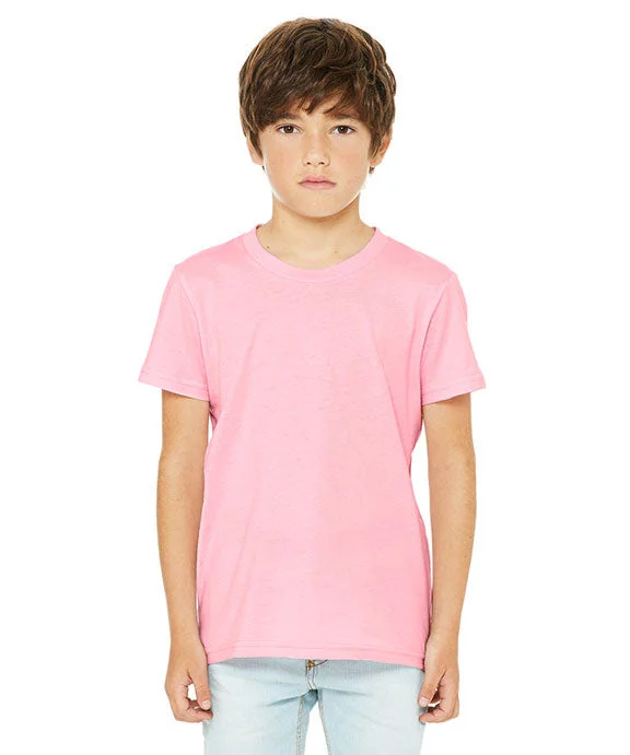 3001Y - Bella + Canvas Youth Jersey T-Shirt | Pink