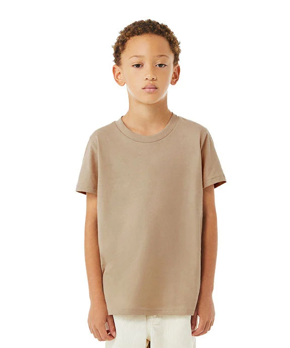 3001Y - Bella + Canvas Youth Jersey T-Shirt | Tan