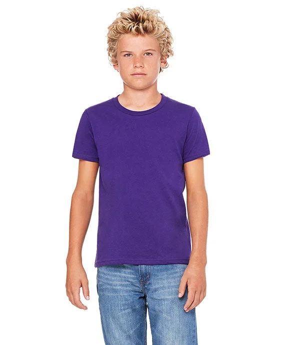 3001Y - Bella + Canvas Youth Jersey T-Shirt | Team Purple