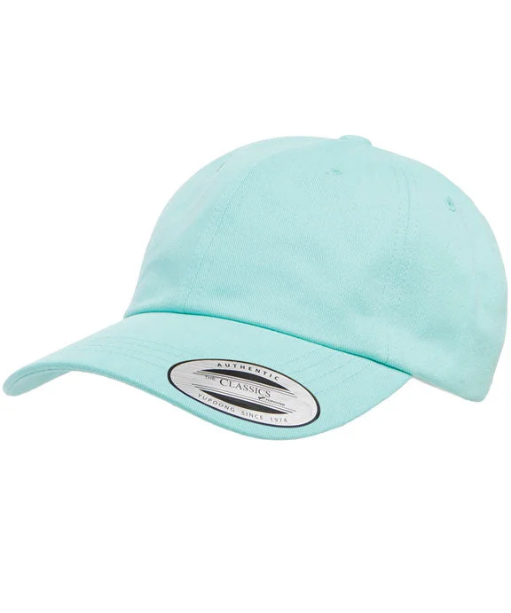 6245PT - Yupoong Adult Peached Cotton Twill Dad Cap | Diamond Blue