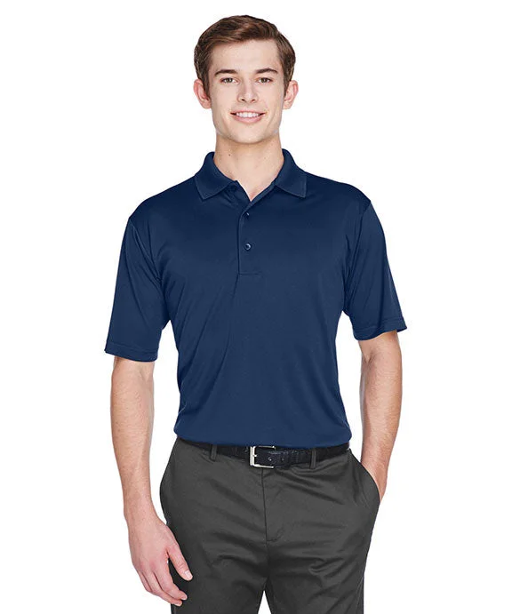 8610 - UltraClub Mens Cool & Dry 8-Star Elite Performance Interlock Polo Shirt | Navy