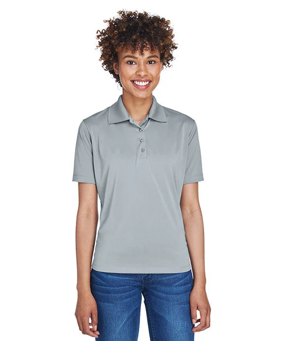 8610L - UltraClub Ladies Cool & Dry 8-Star Elite Performance Interlock Polo Shirt | Silver