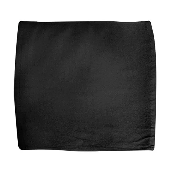 C1515 - Carmel Towel Company Square Super Fan Rally Towel | Black