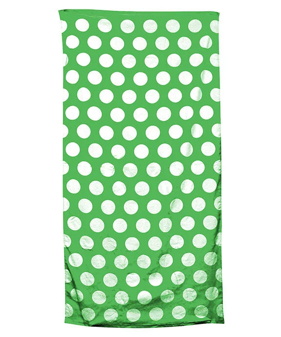 C3060 - Carmel Towel Company Classic Beach Towel | Kelly Polka Dot