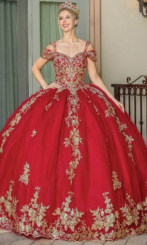 Dancing Queen 1657 - Sequin Embroidered Sweetheart Ballgown