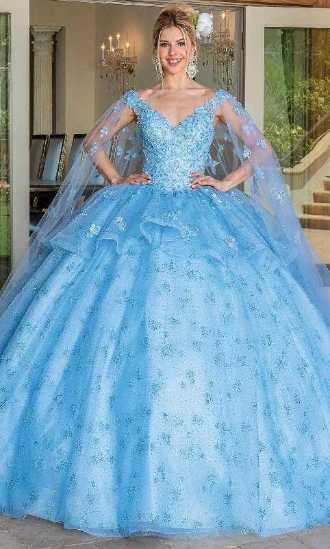 Dancing Queen 1702 - Peplum Quinceanera Ballgown