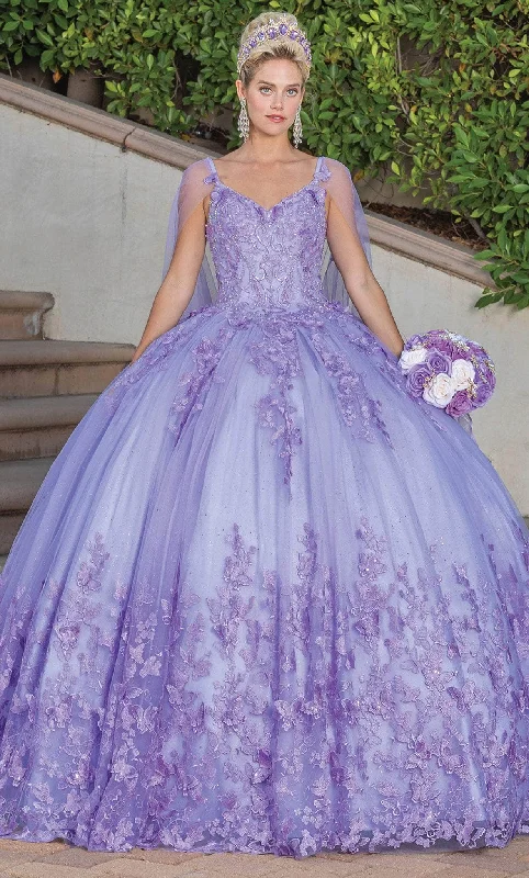 Dancing Queen 1746 - Butterfly Ornate Quinceanera Ballgown