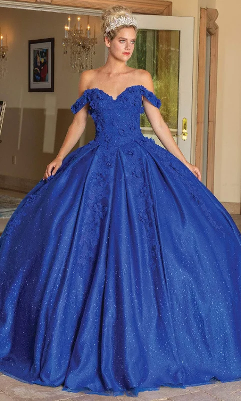 Dancing Queen 1790 - Embellished Off-Shoulder Ballgown