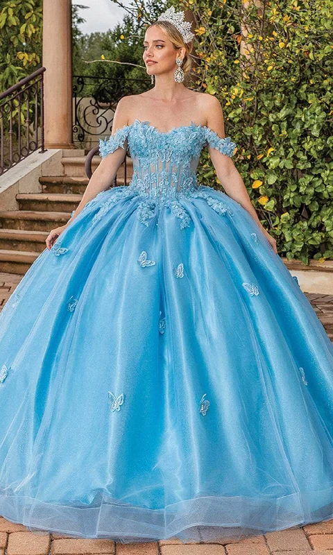 Dancing Queen 1826 - Off Shoulder Corset Ballgown