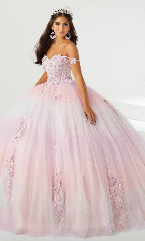 Fiesta Gowns 56469 - Thin Strapped Glittery Ball Gown