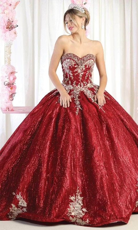 May Queen LK179 - Embroidered Quinceanera Ballgown