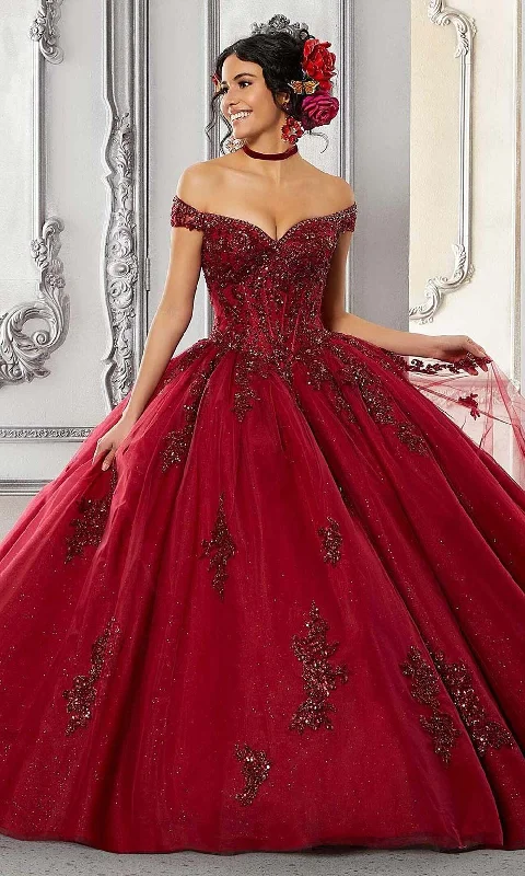 Vizcaya by Mori Lee - 60146 Appliqued Off Shoulder Ball Gown